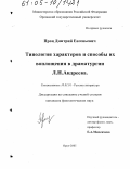 Проц, Дмитрий Евгеньевич. Типология характеров и способы их воплощения в драматургии Л.Н. Андреева: дис. кандидат филологических наук: 10.01.01 - Русская литература. Орел. 2005. 186 с.