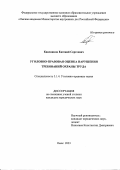 Квасников Евгений Сергеевич. Уголовно-правовая оценка нарушения требований охраны труда: дис. кандидат наук: 00.00.00 - Другие cпециальности. ФГКОУ ВО «Омская академия Министерства внутренних дел Российской Федерации». 2023. 227 с.