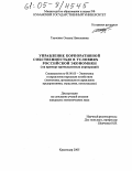 Ткаченко, Оксана Николаевна. Управление корпоративной собственностью в условиях российской экономики: На примере промышленных корпораций: дис. кандидат экономических наук: 08.00.05 - Экономика и управление народным хозяйством: теория управления экономическими системами; макроэкономика; экономика, организация и управление предприятиями, отраслями, комплексами; управление инновациями; региональная экономика; логистика; экономика труда. Краснодар. 2005. 171 с.