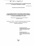 Рогожина, Светлана Константиновна. Управление процессом профессионального развития персонала в деятельности кадровых служб таможенных органов: дис. кандидат экономических наук: 08.00.05 - Экономика и управление народным хозяйством: теория управления экономическими системами; макроэкономика; экономика, организация и управление предприятиями, отраслями, комплексами; управление инновациями; региональная экономика; логистика; экономика труда. Люберцы. 2003. 158 с.