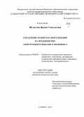 Шувалова, Ирина Геннадьевна. Управление ремонтом оборудования на предприятиях электроэнергетического комплекса: дис. кандидат наук: 08.00.05 - Экономика и управление народным хозяйством: теория управления экономическими системами; макроэкономика; экономика, организация и управление предприятиями, отраслями, комплексами; управление инновациями; региональная экономика; логистика; экономика труда. Самара. 2013. 188 с.