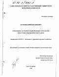 Путихин, Юрий Евгеньевич. Управление системой средней профессиональной подготовки экономических кадров: дис. кандидат экономических наук: 08.00.05 - Экономика и управление народным хозяйством: теория управления экономическими системами; макроэкономика; экономика, организация и управление предприятиями, отраслями, комплексами; управление инновациями; региональная экономика; логистика; экономика труда. Санкт-Петербург. 1998. 183 с.