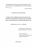 Сопов, Иван Валентинович. Влияние азотных удобрений на показатели растительной диагностики и продуктивность зерновых культур и горчицы белой в условиях Центрального района Нечернозёмной зоны: дис. кандидат биологических наук: 06.01.04 - Агрохимия. Москва. 2009. 188 с.