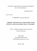 Каринский, Александр Дмитриевич. Влияние электрической анизотропии горных пород на электромагнитное поле в скважине: дис. доктор физико-математических наук: 25.00.10 - Геофизика, геофизические методы поисков полезных ископаемых. Москва. 2008. 226 с.