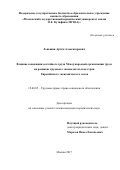 Леньшин, Артём Александрович. Влияние концепции достойного труда Международной организации труда на развитие трудового законодательства стран Евразийского экономического союза: дис. кандидат наук: 12.00.05 - Трудовое право; право социального обеспечения. Москва. 2017. 206 с.