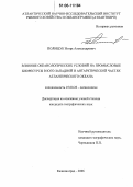 Полищук, Игорь Александрович. Влияние океанологических условий на промысловые биоресурсы в Юго-Западной и Антарктической частях Атлантического океана: дис. кандидат географических наук: 25.00.28 - Океанология. Калининград. 2006. 145 с.