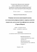 Чернявская, Екатерина Юрьевна. Влияние патологии щитовидной железы на становление репродуктивного здоровья девочек-подростков, жительниц йододефицитного региона (Горная Шория): дис. кандидат медицинских наук: 14.00.05 - Внутренние болезни. Барнаул. 2004. 193 с.