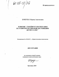 Юферова, Марина Анатольевна. Влияние семейного воспитания на развитие мотивации достижения детей 9-11 лет: дис. кандидат психологических наук: 19.00.07 - Педагогическая психология. Ярославль. 2004. 146 с.