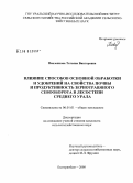 Павленкова, Татьяна Викторовна. Влияние способов основной обработки и удобрений на свойства почвы и продуктивность зернотравяного севооборота в лесостепи Среднего Урала: дис. кандидат сельскохозяйственных наук: 06.01.01 - Общее земледелие. Екатеринбург. 2008. 119 с.