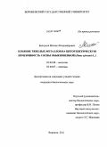 Белоусов, Михаил Владимирович. Влияние тяжелых металлов на цитогенетическую изменчивость сосны обыкновенной: Pinus sylvestris L.: дис. кандидат биологических наук: 03.02.08 - Экология (по отраслям). Воронеж. 2011. 160 с.