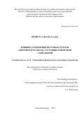 Квашук Алина Витальевна. Влияние загрязнения песчаных грунтов нефтепродуктами на состояние оснований сооружений: дис. кандидат наук: 00.00.00 - Другие cпециальности. ФГАОУ ВО «Южно-Уральский государственный университет (национальный исследовательский университет)». 2025. 150 с.