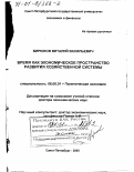 Бирюков, Виталий Васильевич. Время как экономическое пространство развития хозяйственной системы: дис. доктор экономических наук: 08.00.01 - Экономическая теория. Санкт-Петербург. 2000. 450 с.