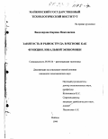 Вицелярова, Карина Николаевна. Занятость и рынок труда в регионе как функция локальной экономики: дис. кандидат экономических наук: 08.00.04 - Региональная экономика. Майкоп. 1999. 138 с.