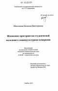 Шатохина, Наталия Викторовна. Жизненное пространство студенческой молодежи в социокультурном измерении: дис. кандидат наук: 22.00.06 - Социология культуры, духовной жизни. Тамбов. 2012. 233 с.